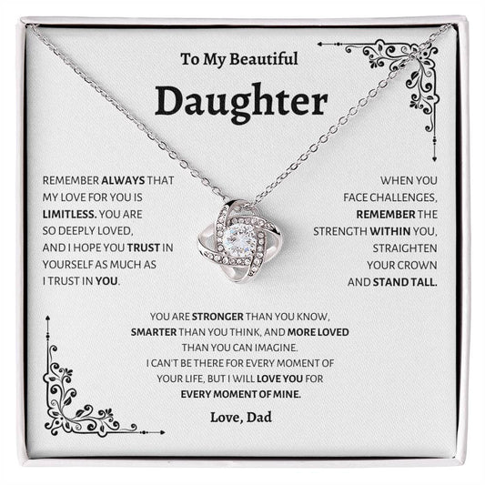 Daughter | Dad | Love Knot Necklace