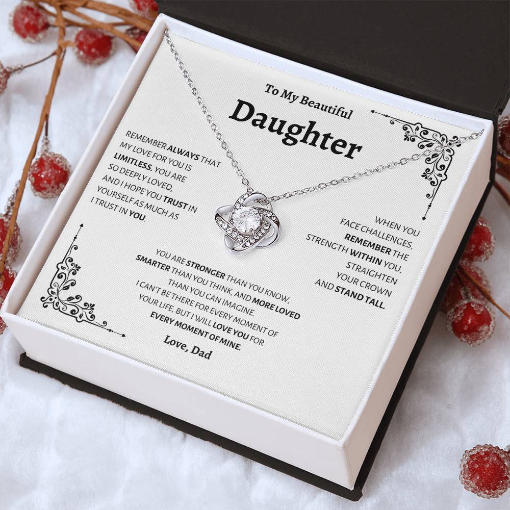 Daughter | Dad | Love Knot Necklace