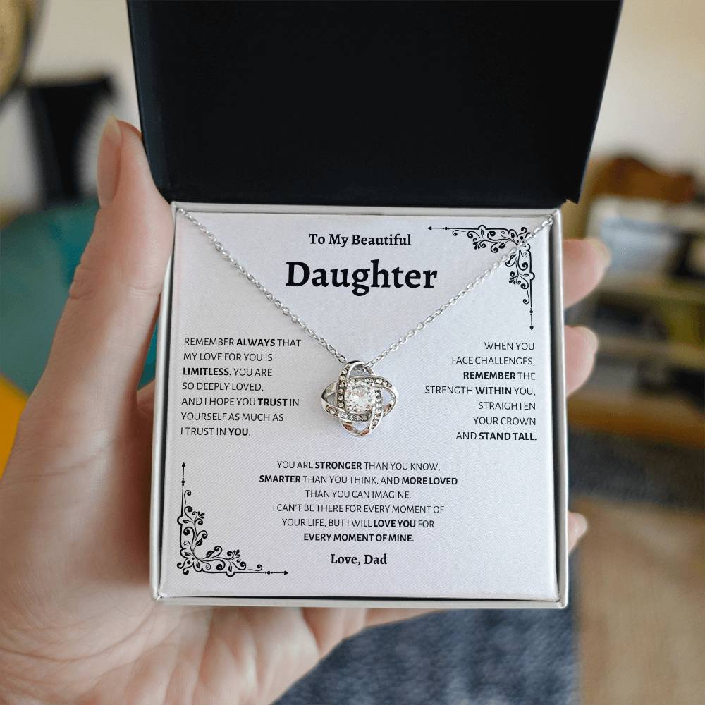 Daughter | Dad | Love Knot Necklace