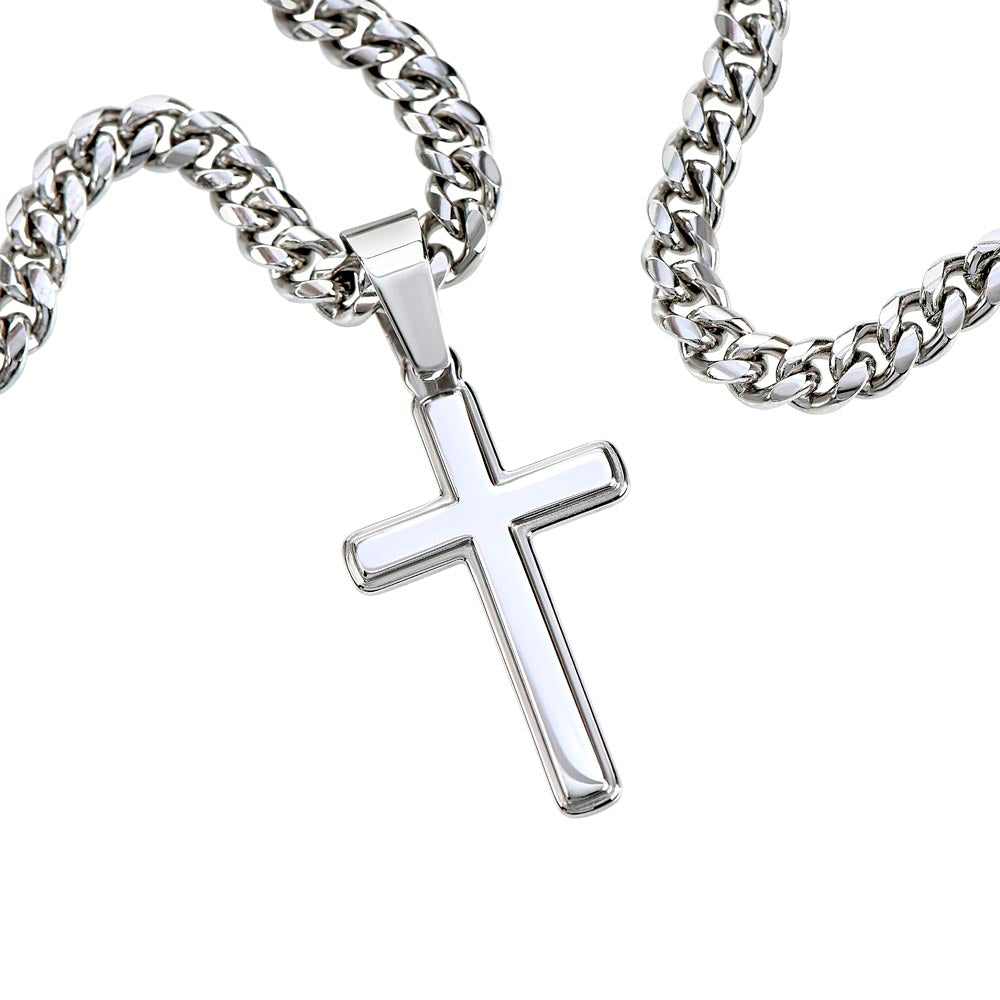 To My Amazing Dad | Cross Cuban Chain